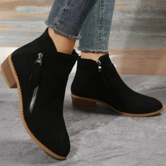 Women Ankle Boots  Autumn Low Heels Boots